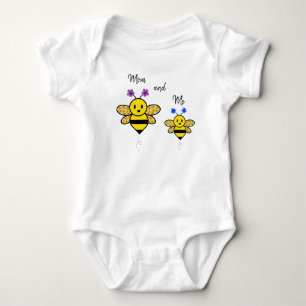 Body Maman et moi Whimsical Floral Bee Baby Bodysuit