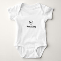 body "Maman et Papa Cœur" - Body pour bébé avec no