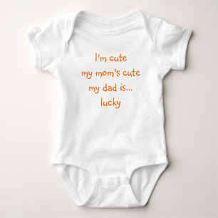 Body Maman Mignonne Papa Chanceux Nouveau-Né Nourrisson