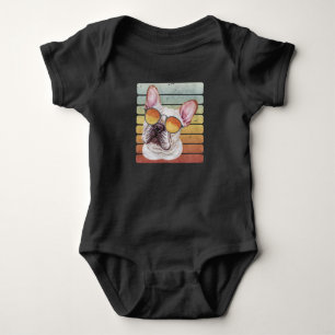 Body Maman Papa Bouledogue Français Coucher de Soleil R