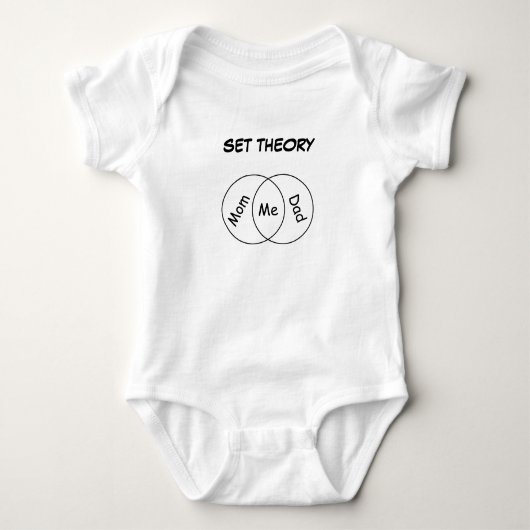 Body Maman Papa Me Set Théorie Baby Bodysuit noir lettr (Devant)