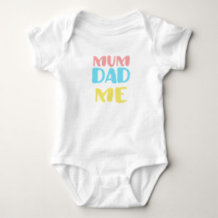 Body Maman Papa Moi Bébé Famille Amour Nouveau-né