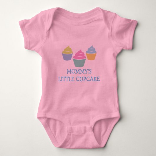 Body Maman petit cupcake mignon une pièce bébé jumpsuit (Devant)