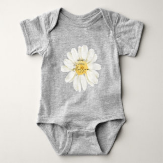 Body Maman petite fleur mignonne Marguerite Grise