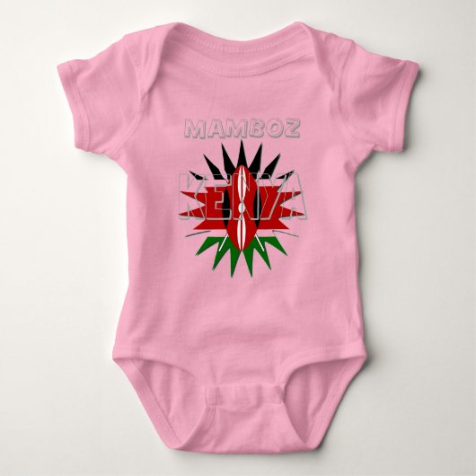 Body Mamboz Colorful Baby Kids Kenya Design motif (Devant)