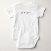 Body manche courte bébé drapeau arménien (Dos)
