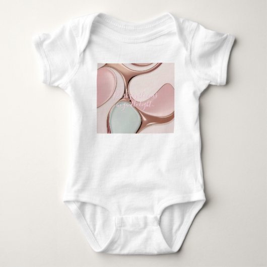 Body manche courte bébé en graphique stylé (Devant)