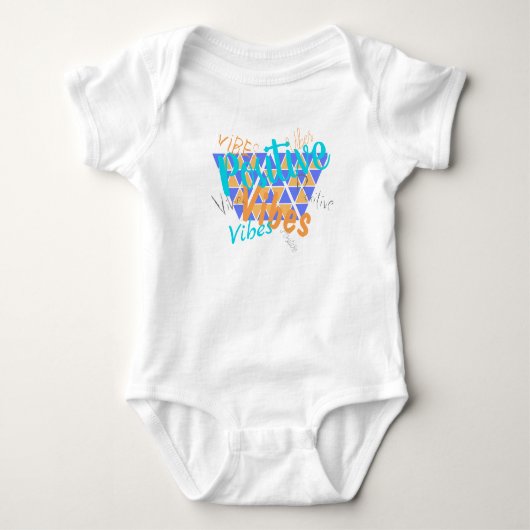 Body manche courte bébé Funky Positive Vibes (Devant)
