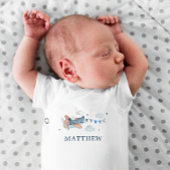 Body manche courte bébé peinture à l'aquarelle d'a