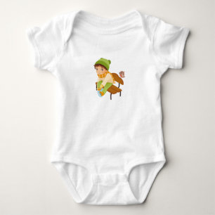 Body manche longue bébé à motif de Noël et d'hiver
