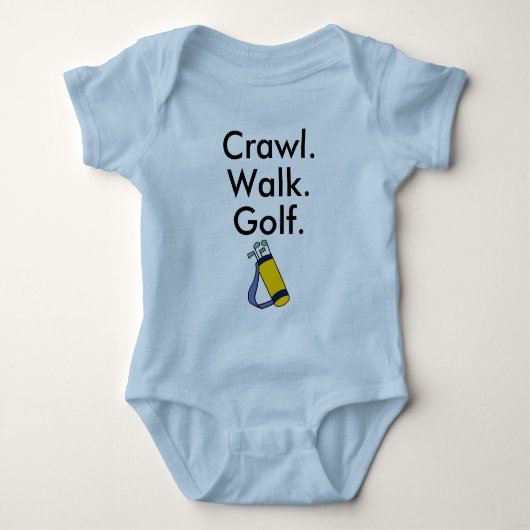 Body manche longue bébé golf golfeur golfeuse (Devant)