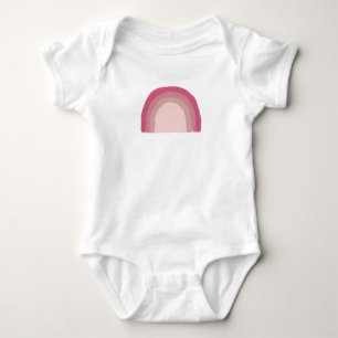 Body manche longue bébé peinture ombrée rose arc-e