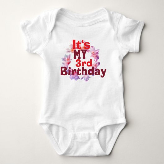 Body manche longue bébé Tenue de fête pour fille d (Devant)
