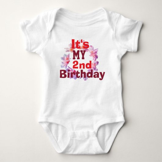 Body manche longue bébé Tenue de fête pour fille d (Devant)