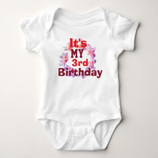 Body manche longue bébé Tenue de fête pour fille d (Devant)