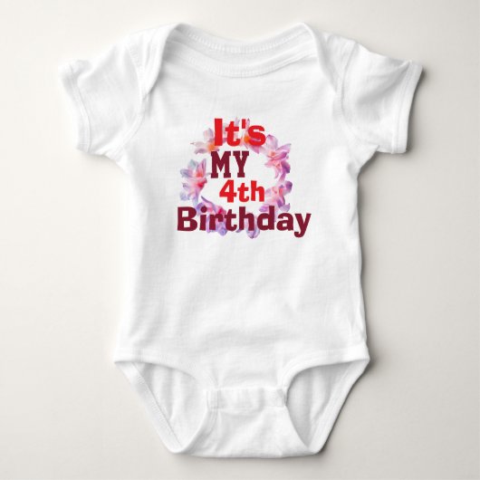 Body manche longue bébé Tenue de fête pour fille d (Devant)
