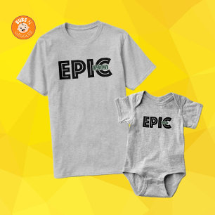 Body manche longue gris Epic pour la fête des père