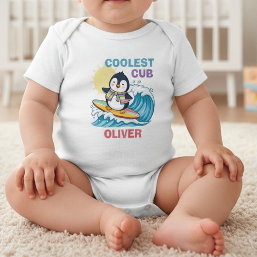 Body Manchot surfeur "Coolest Cub"