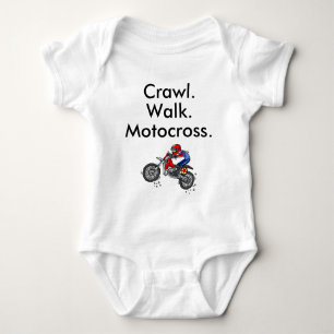 Body Marche à ramper Motocross Bodysuit bébé