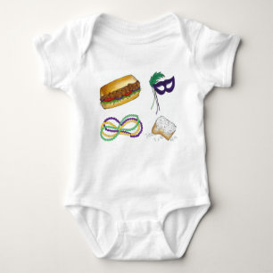 Body Mardi Gras NOLA New Orleans Mask Beads Beignet