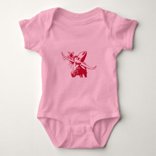 Body Maroon Longhorn Steer avec Casquette Cowboy