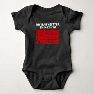 Body marrante baby sitter aime le tout-petit