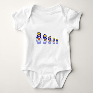 Body Matryoshka bleu russienne niche poupées bébé ch