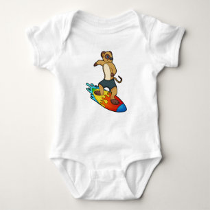 Body Meerkat comme surfeur avec Surfer