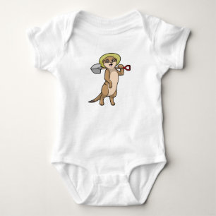 Body Meerkat en tant que fermier avec Shovel