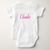 Body Meilleure maman Typographie Bodysuit bébé (Dos)