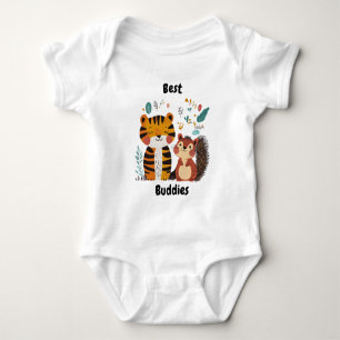 Body Meilleurs amis Tigre et Écureuil, Éducatif Mignon