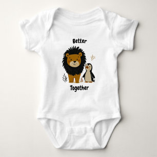 Body Meilleurs ensemble Lion et Manchot - Animaux Migno
