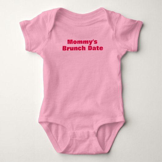 Body Mère Date bébé Jersey Bodysuit (Devant)