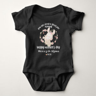 Body Mère's Day Outfit for Newborn with Floral Rabbit