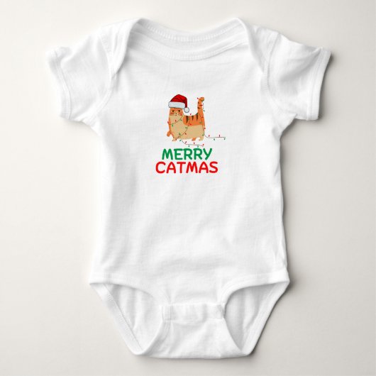 Body Merry Catmas Noël Funny T-shirt (Devant)