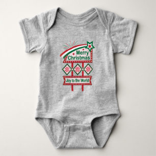 Body Merry Christmas Retro Marquee - Joy to the World
