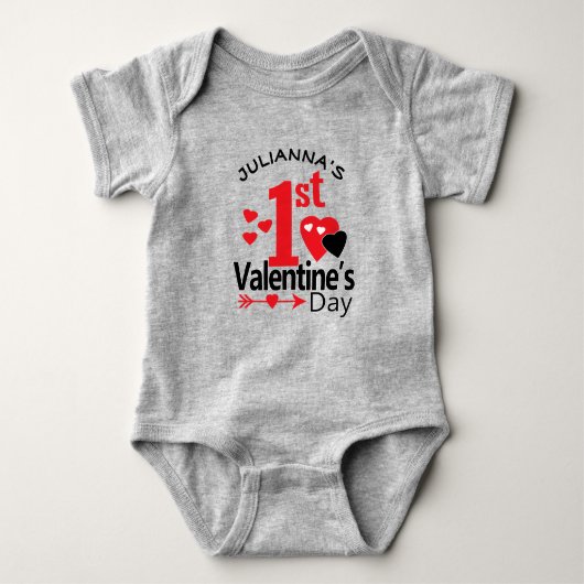 Body Mes premiers vêtements pour bébés Valentine (Devant)
