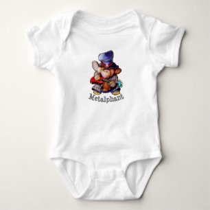 Body Metalphant avec la combinaison de bébé de guitar