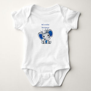 Body Mi cosita Hermosa, niño, de elefante azul,