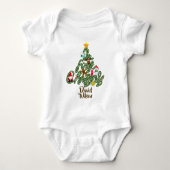 Body Mignon Adorable Mon Premier Arbre de Noël Bébé (Devant)