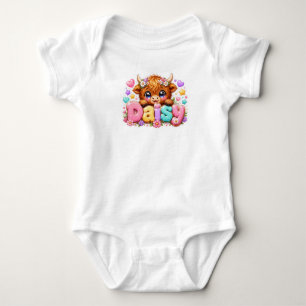Body Mignon Kawaii Daisy Highland Cow Nom Rose Pastel F