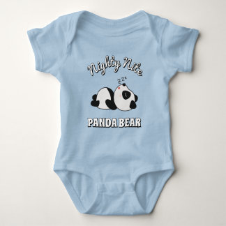 Body Mignon Ours Panda Endormi Bleu Garçon