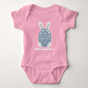 Body Mignon Pâques Bébé Fille Personnalisé