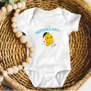 Body Mignon Personnalisé Notre Premier Mango pour la Fê