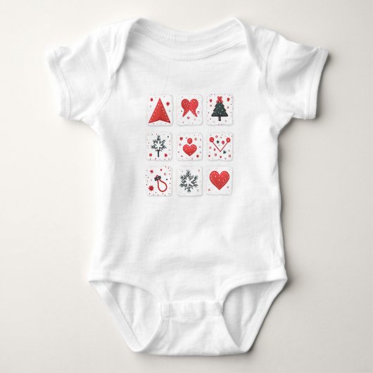 Body Mignonettes pour bébé pour Noël (Devant)