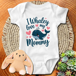 Body Mignonne Baleine Bleue Je Adore Maman