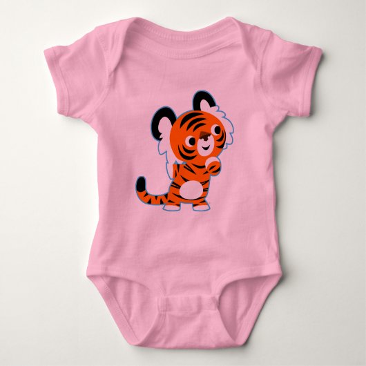 Body Mignonne Cartoon Tiger Vêtements bébé (Devant)