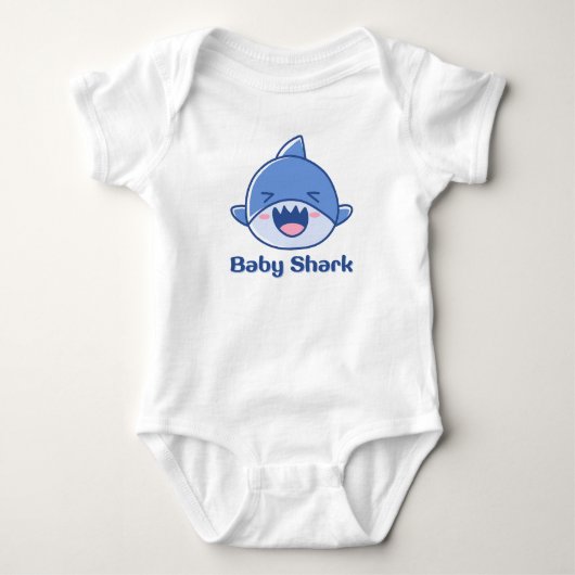 Body Mignonne costume pour bébé requin (Devant)