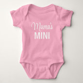 Body Mignonne Fille Mama Mini Typographie moderne (Devant)