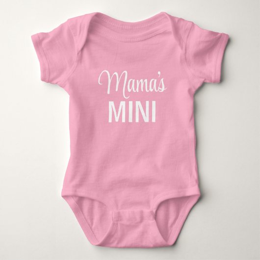 Body Mignonne Fille Mama Mini Typographie moderne (Devant)